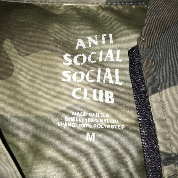 Anti Social Social Club Anorak Jacket green camo - Picture 5 of 6
